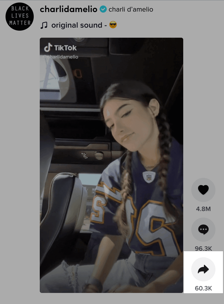 how to see who shared your tiktok