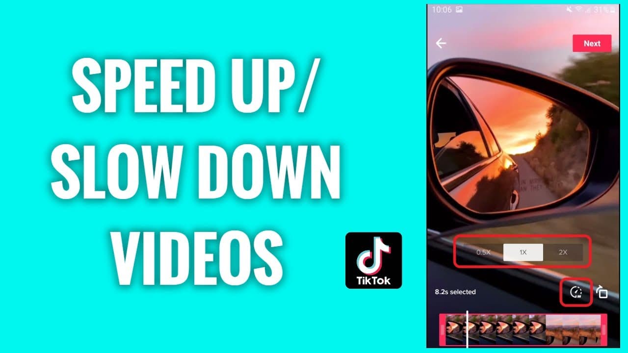 how to speed up video on TikTok