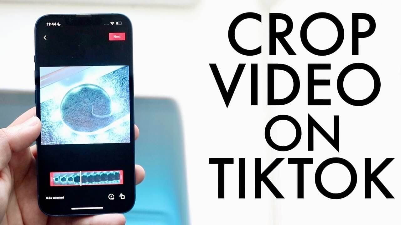 how to crop a video on tiktok