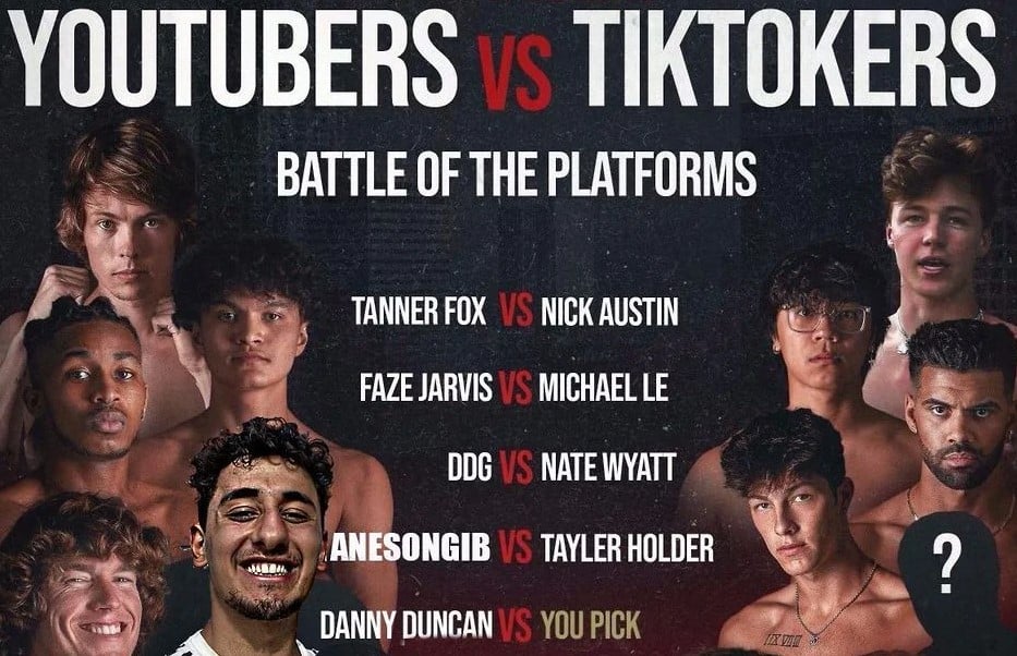 YouTube vs. Tiktok boxing